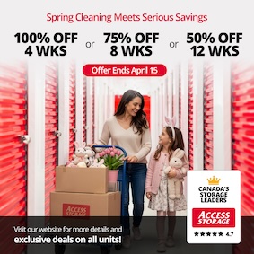 Access Storage - Nepean Merivale Promotion