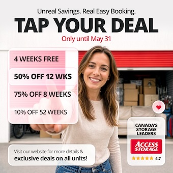 Access Storage - Nepean Merivale Promotion